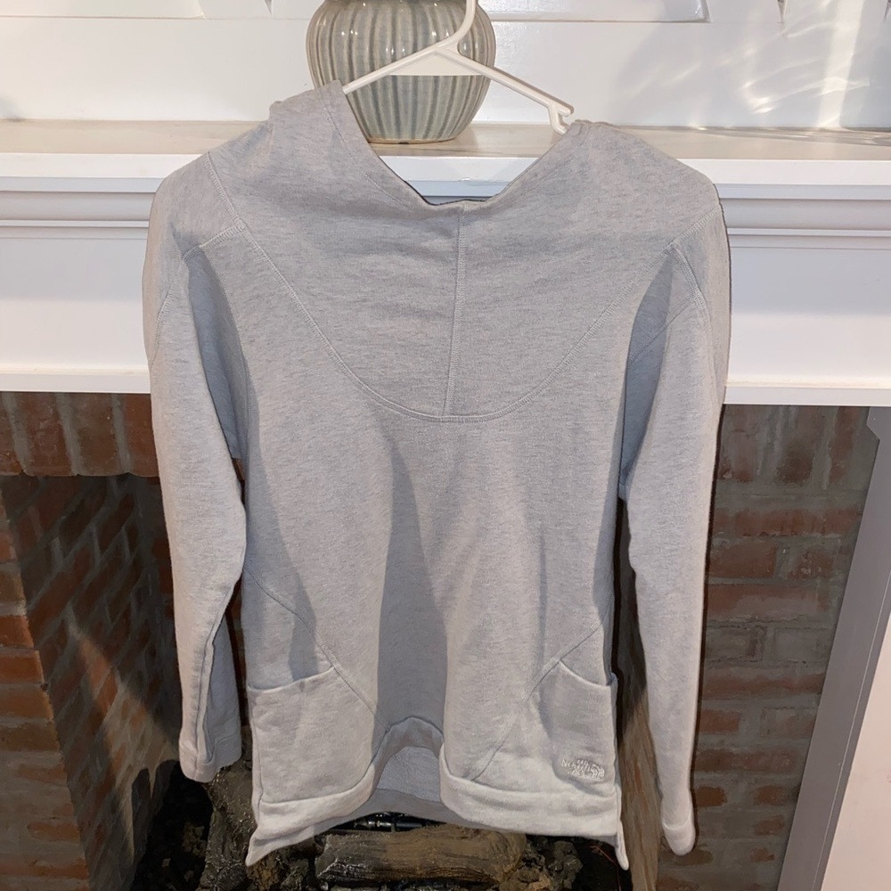 𝅺THE North Face Cotton Basic Grey Hoodie Size Medium